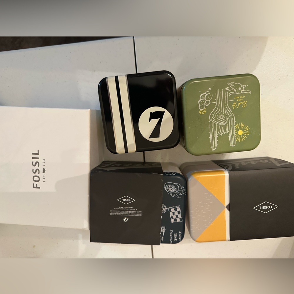 Fossil watch boxes. Take all